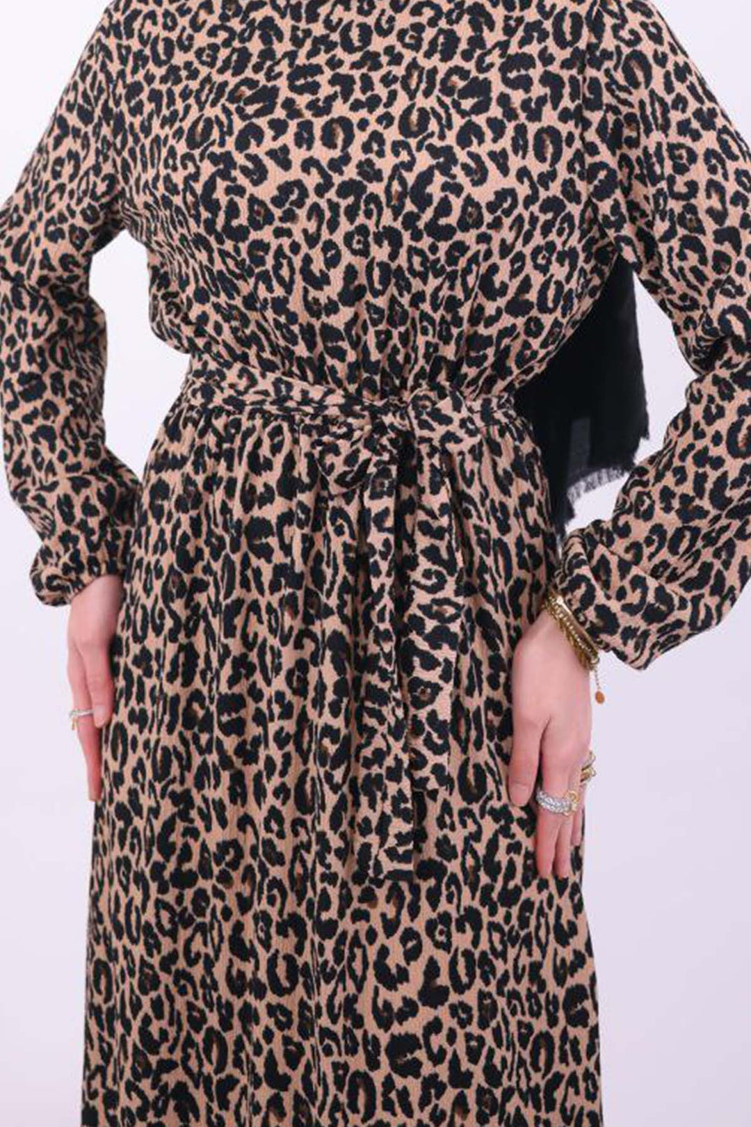 BNG Women Leopar Desenli Tesettür Elbise Leopar 4858 - Marcq-en-Baroeul