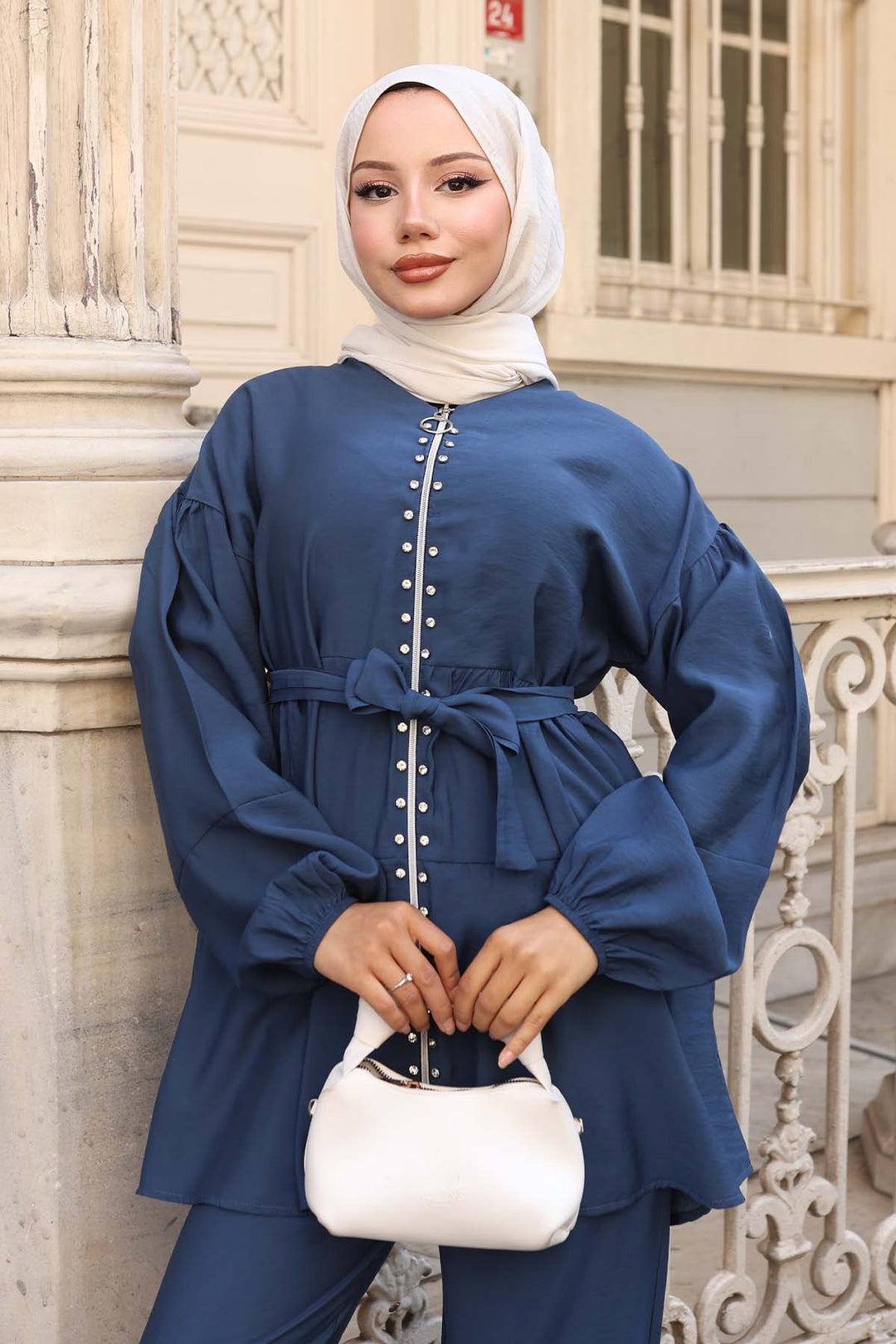 BNG Women Taş Detaylı İkili Takım İndigo 4877 - Bakhmut