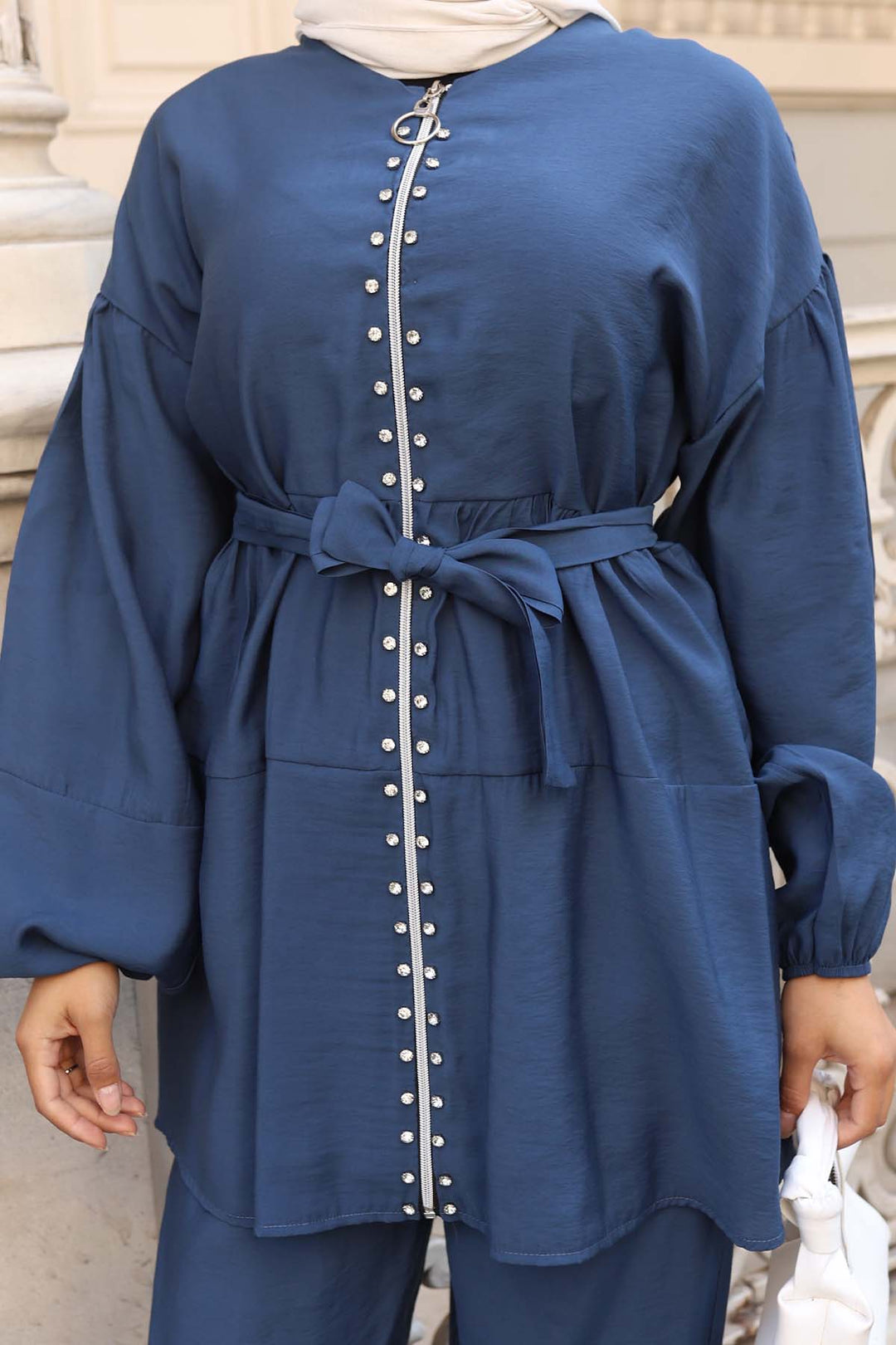 BNG Women Taş Detaylı İkili Takım İndigo 4877 - Bakhmut