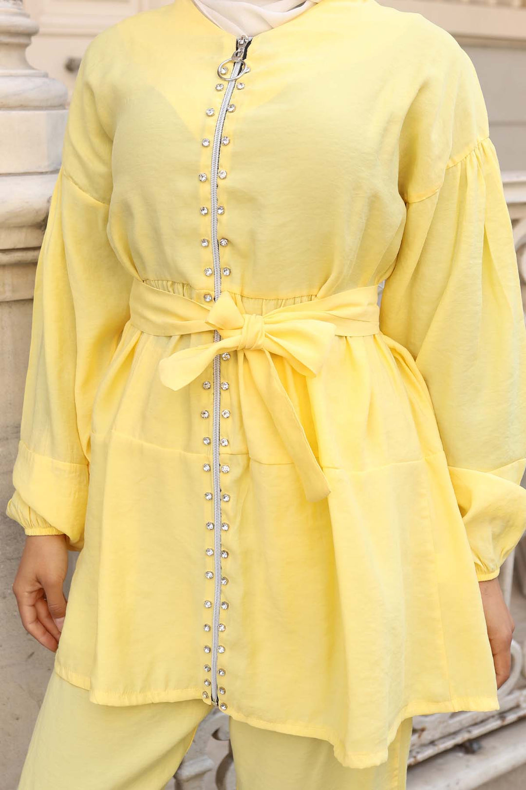 BNG Women Stone Detailed Two-Piece Yellow 4877 - Colchester