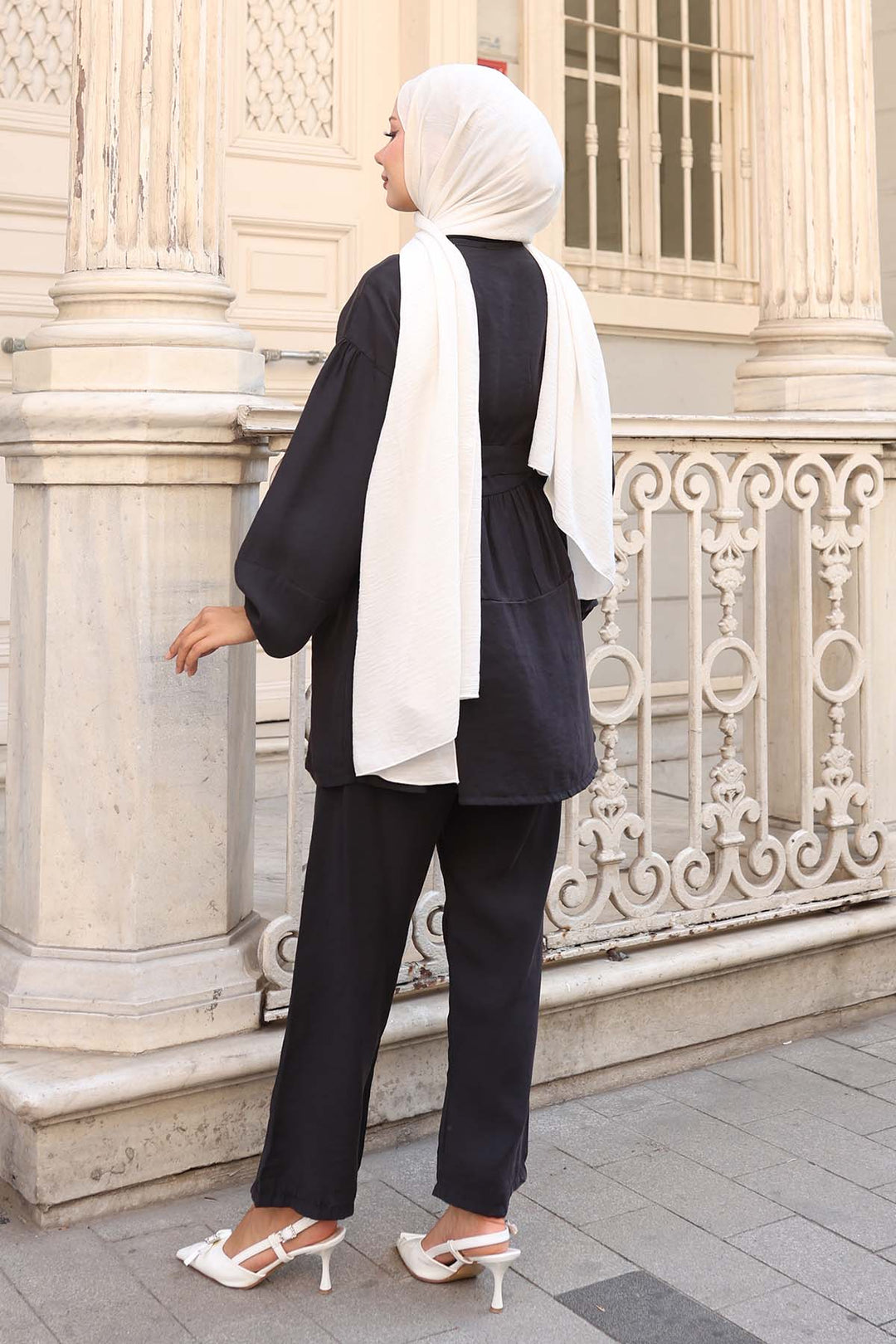 BNG Women Taş Detaylı İkili Takım Siyah 4877 - Kettering