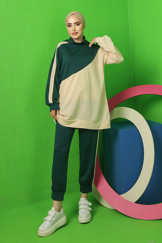 BNG Women Two-Thread Hijab Set Emerald Green - Clermont