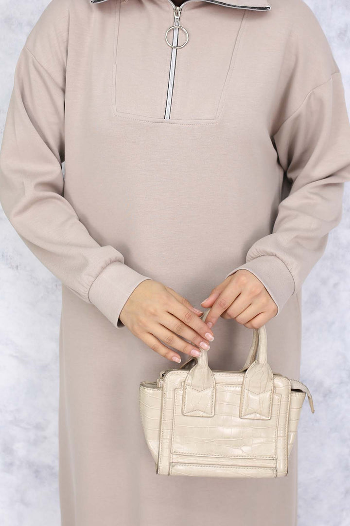 BNG Women Basic Hijab Dress - Beige 2333 - Cantù