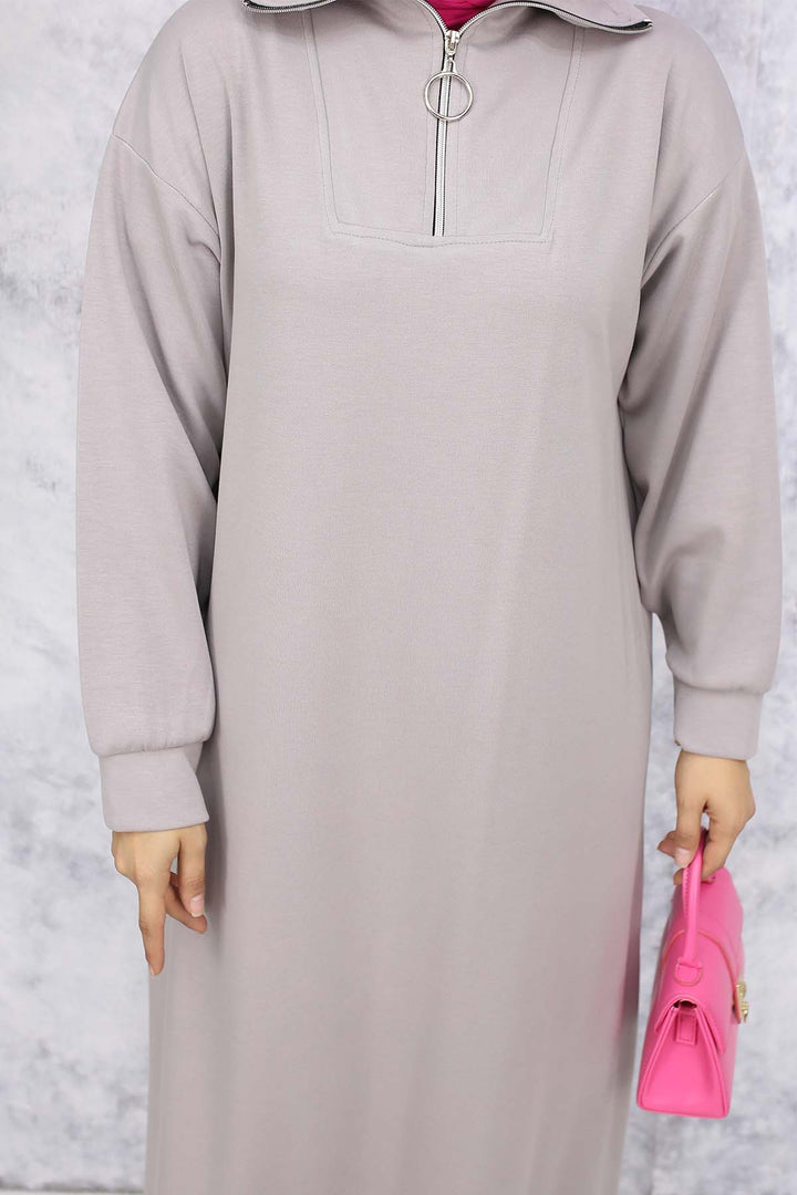 BNG Women Basic Hijab Dress - Gray 2333 - Afragola
