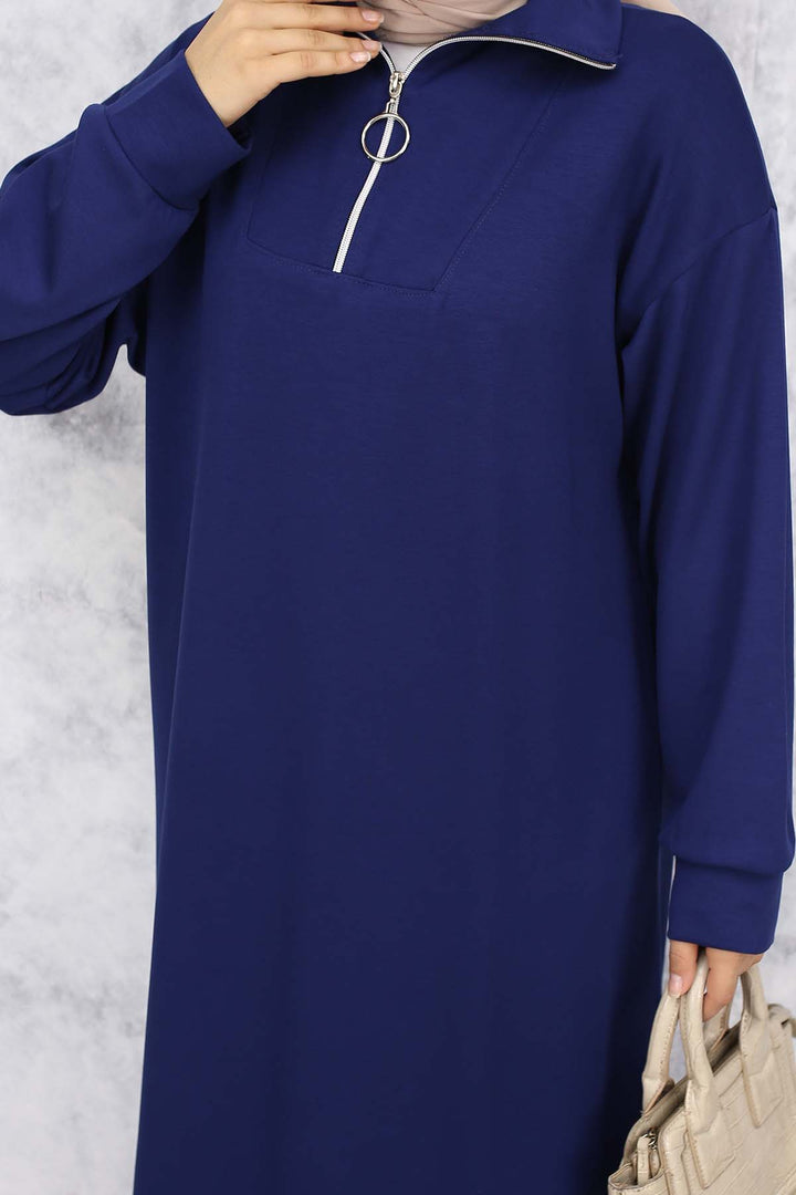 BNG Women Basic Hijab Dress - Navy Blue 2333 - Greenville