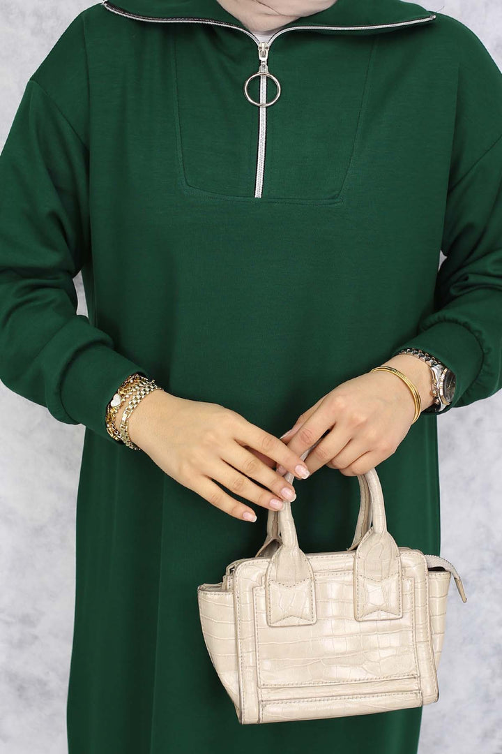 BNG Women Basic Hijab Dress - Emerald Green 2333 - Eisenach