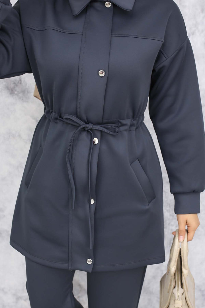 BNG Women Scuba Hijab Suit 4567 Anthracite - Stade