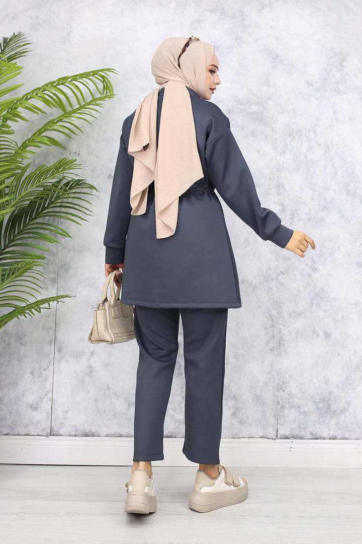 BNG Women Scuba Hijab Suit 4567 Anthracite - Stade