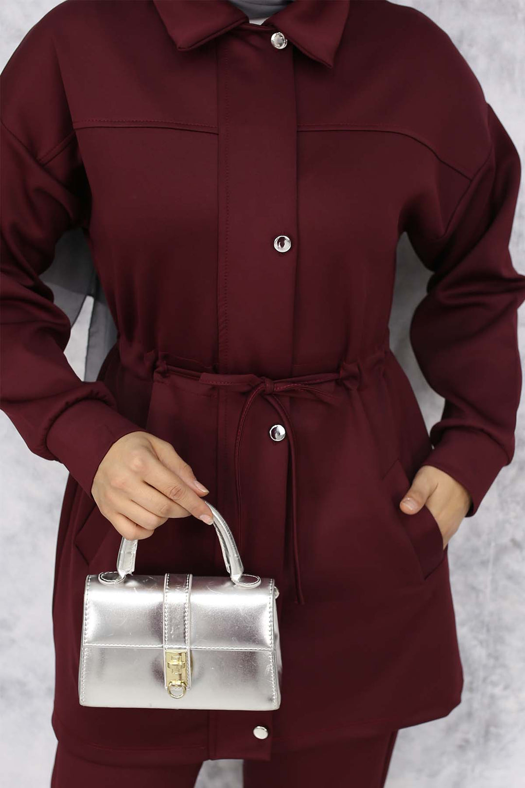 BNG Women Scuba Tesettür Takım Bordo 4567 - Jáltipan de Morelos