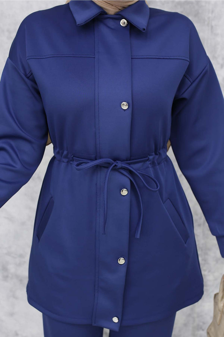 BNG Women Scuba Hijab Suit 4567 Indigo - Anglet