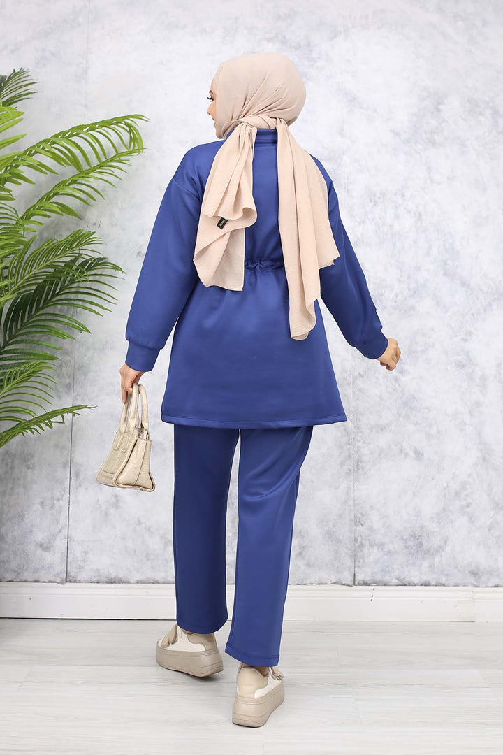 BNG Women Scuba Hijab Suit 4567 Indigo - Anglet