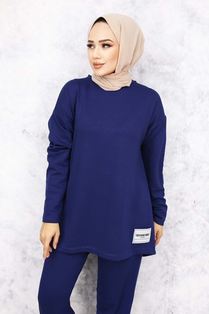 BNG Women Two-Threaded Navy Blue Armored Set 4571 - Saltillo