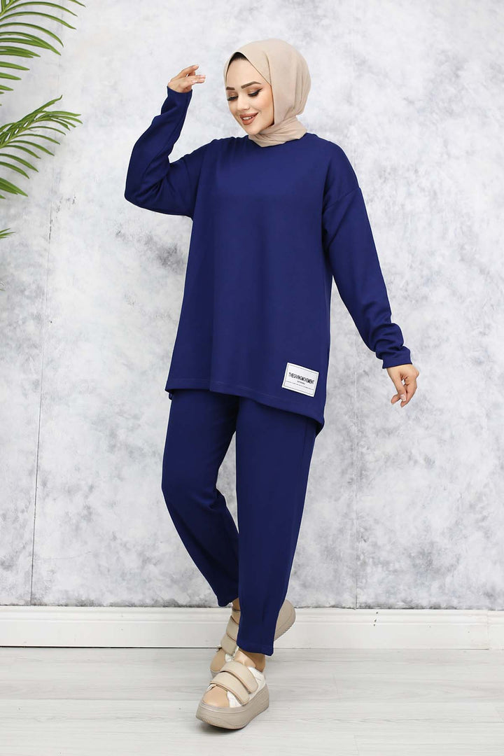 BNG Women Two-Threaded Navy Blue Armored Set 4571 - Saltillo