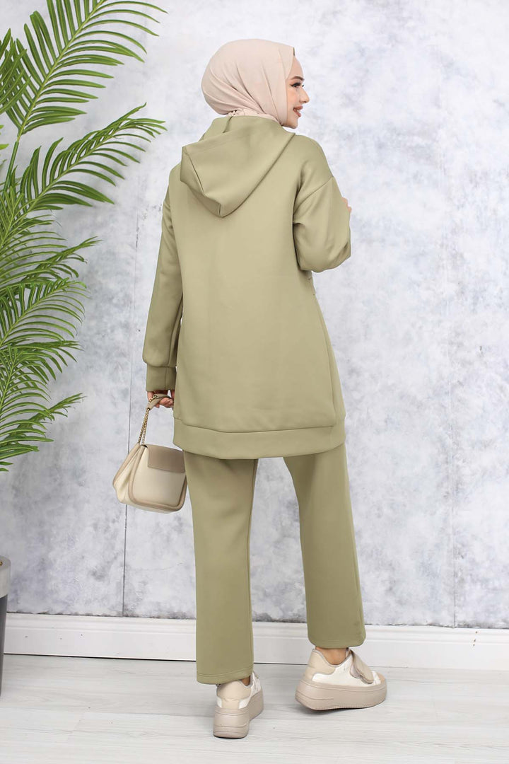 BNG Women Zincir Detaylı Scuba Takım Çağla 4566 - Turin