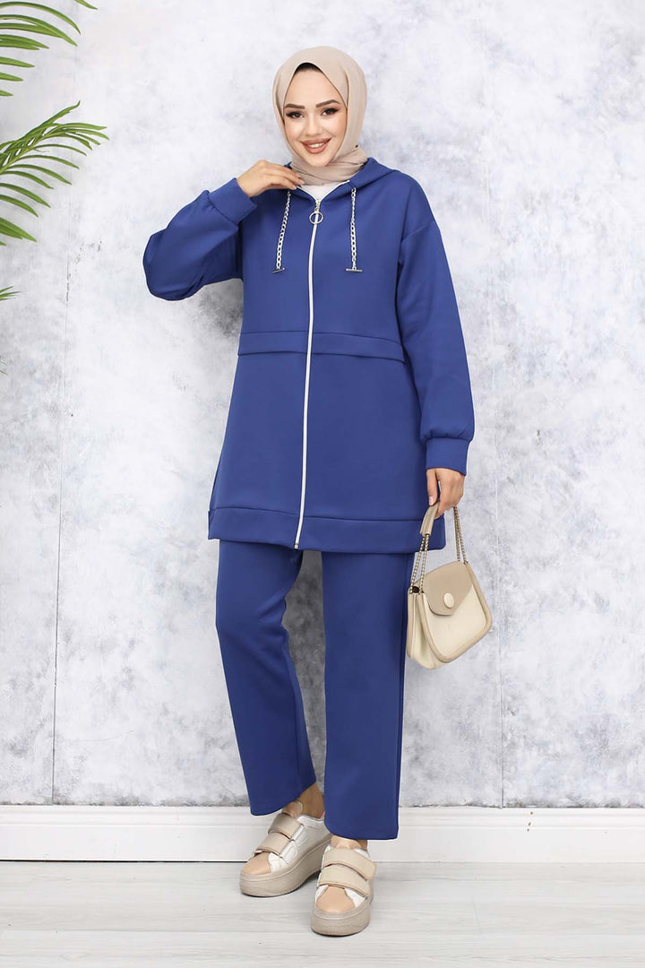 BNG Women Detailed Chain Scuba Set Indigo 4566 - Dachau