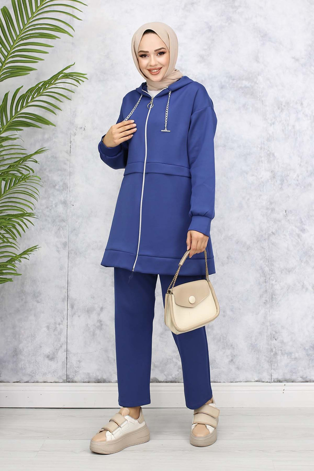 BNG Women Detailed Chain Scuba Set Indigo 4566 - Dachau