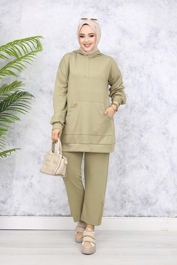 BNG Women Duo Set with Gold Accessories Çağla 4580 - Edinburg