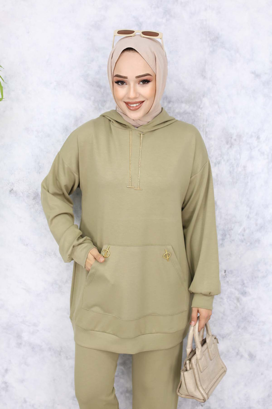 BNG Women Duo Set with Gold Accessories Çağla 4580 - Edinburg