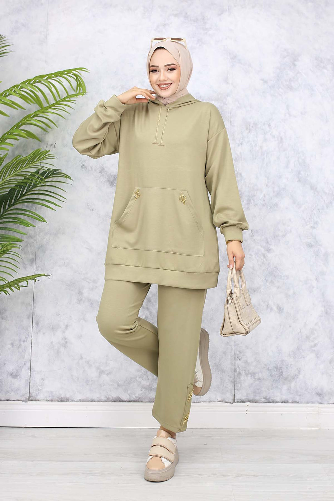 BNG Women Duo Set with Gold Accessories Çağla 4580 - Edinburg