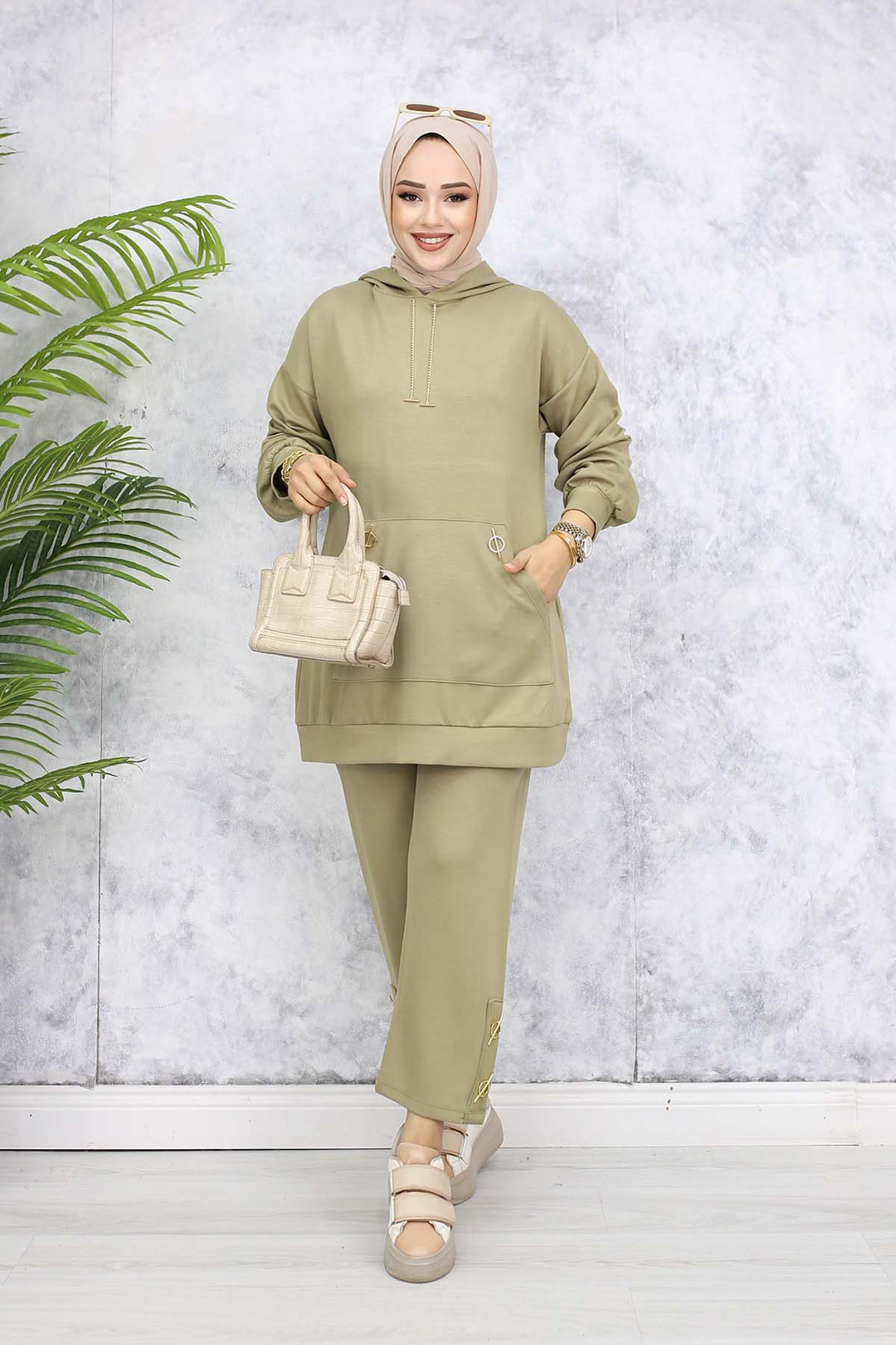 BNG Women Duo Set with Gold Accessories Çağla 4580 - Edinburg