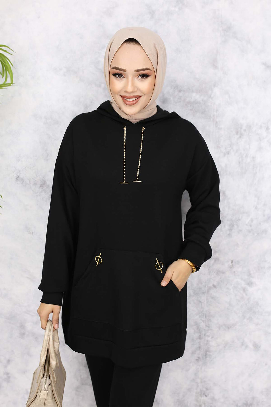 BNG Women Gold Accessorized Two-Piece Set 4580 Black - Abrantes