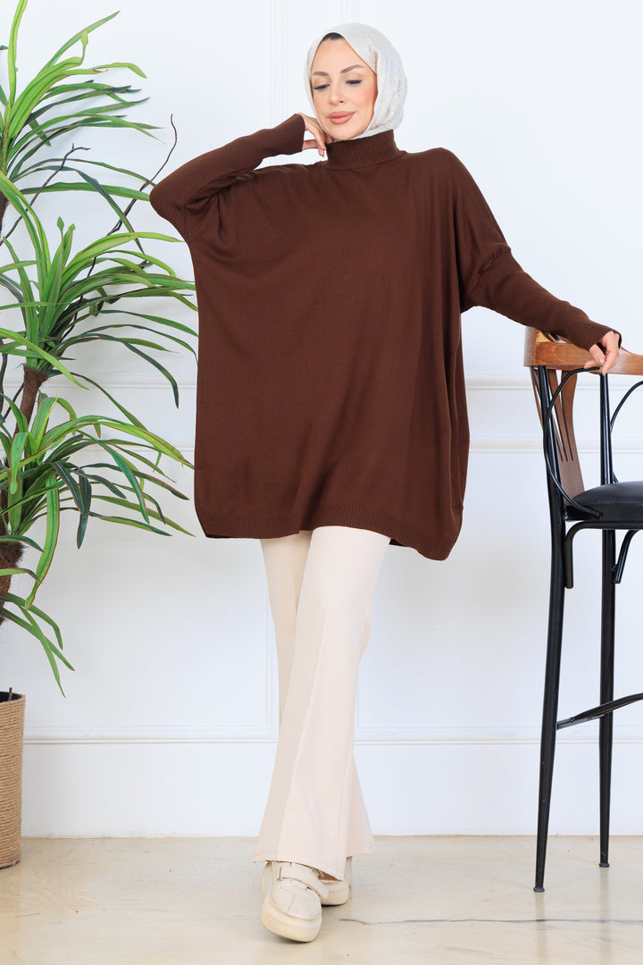 BNG Women Knit Tunic N7083 Brown - Woking