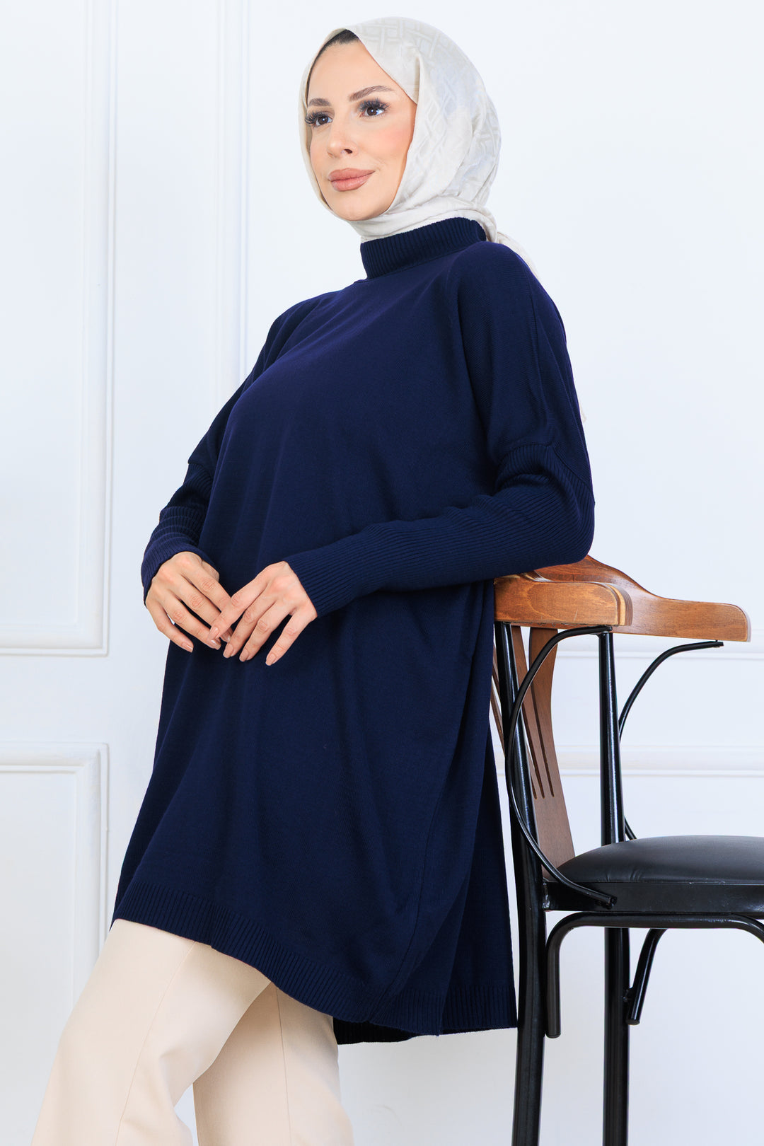 BNG Women Triko Tunik N7083 Lacivert - Monclova