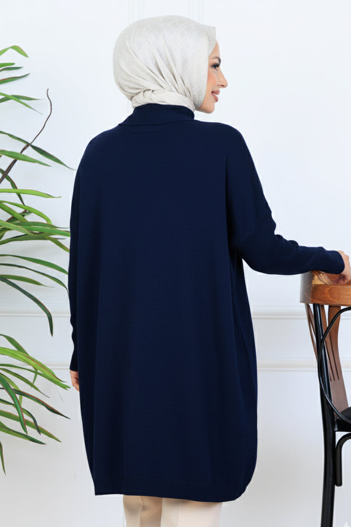 BNG Women Triko Tunik N7083 Lacivert - Monclova