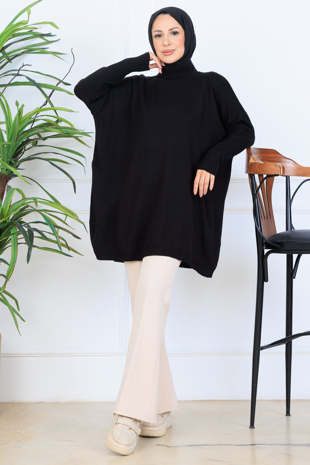 BNG Women Knit Tunic N7083 Black - Prince George
