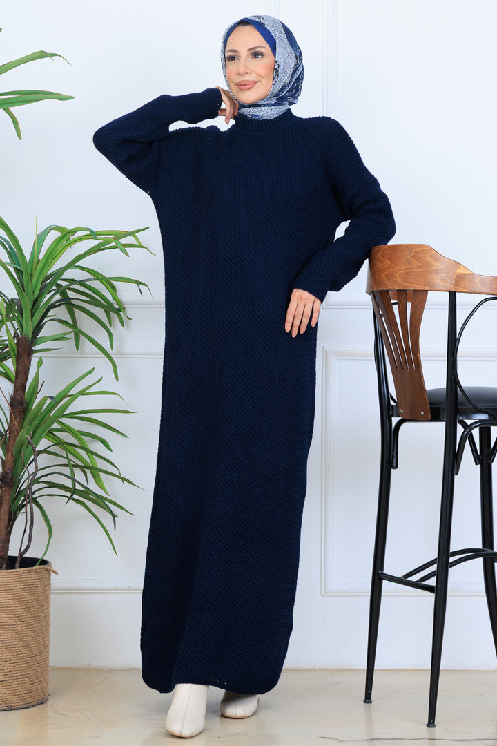 BNG Women Knitted Dress N7074 Navy Blue - Coventry