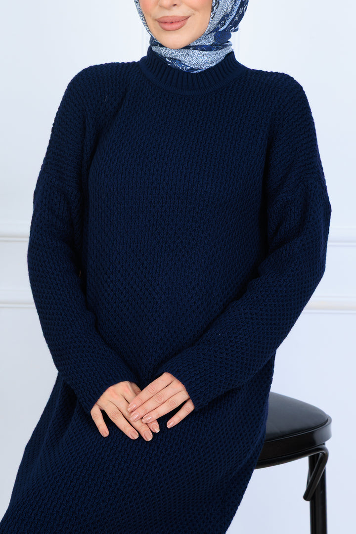 BNG Women Knitted Dress N7074 Navy Blue - Coventry