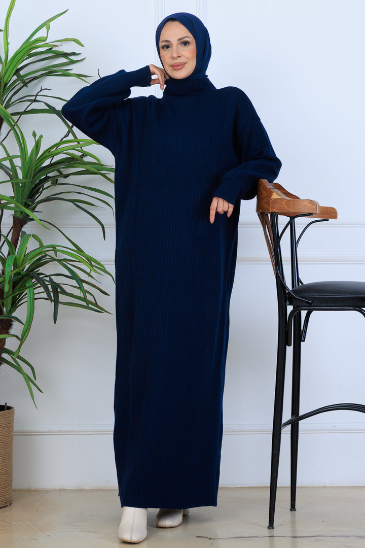 BNG Women Ribbed Knit Dress N7080 Navy - St. Thomas