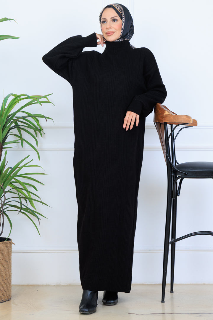 BNG Women Ribbed Knit Dress N7080 Black - Clovis