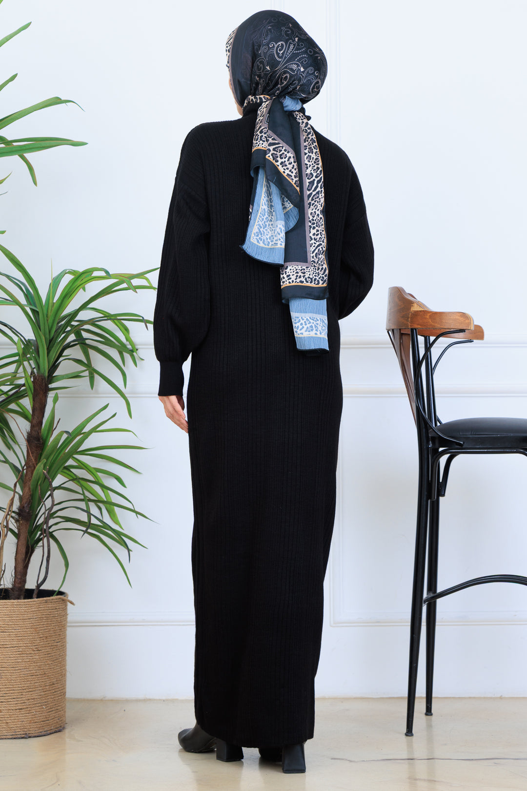 BNG Women Ribbed Knit Dress N7080 Black - Clovis