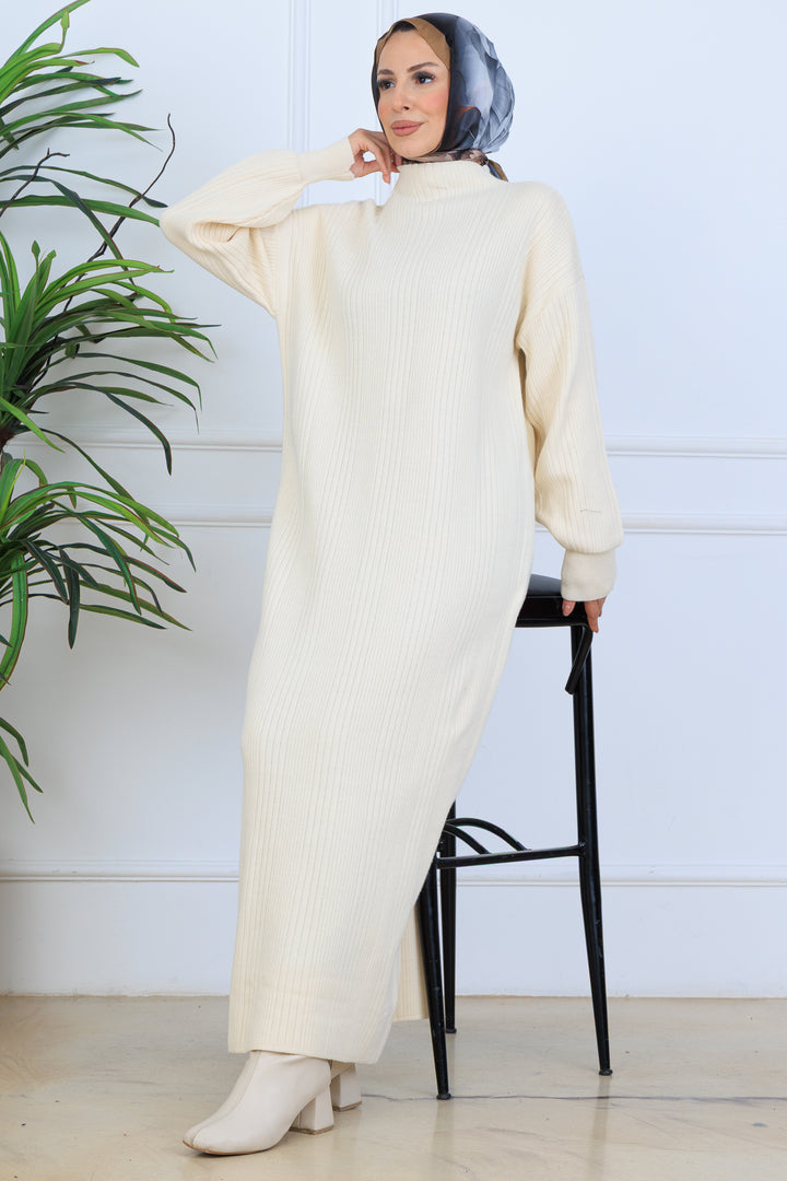 BNG Women Ribbed Knit Dress N7080 Stone Color - San Antonio Abad