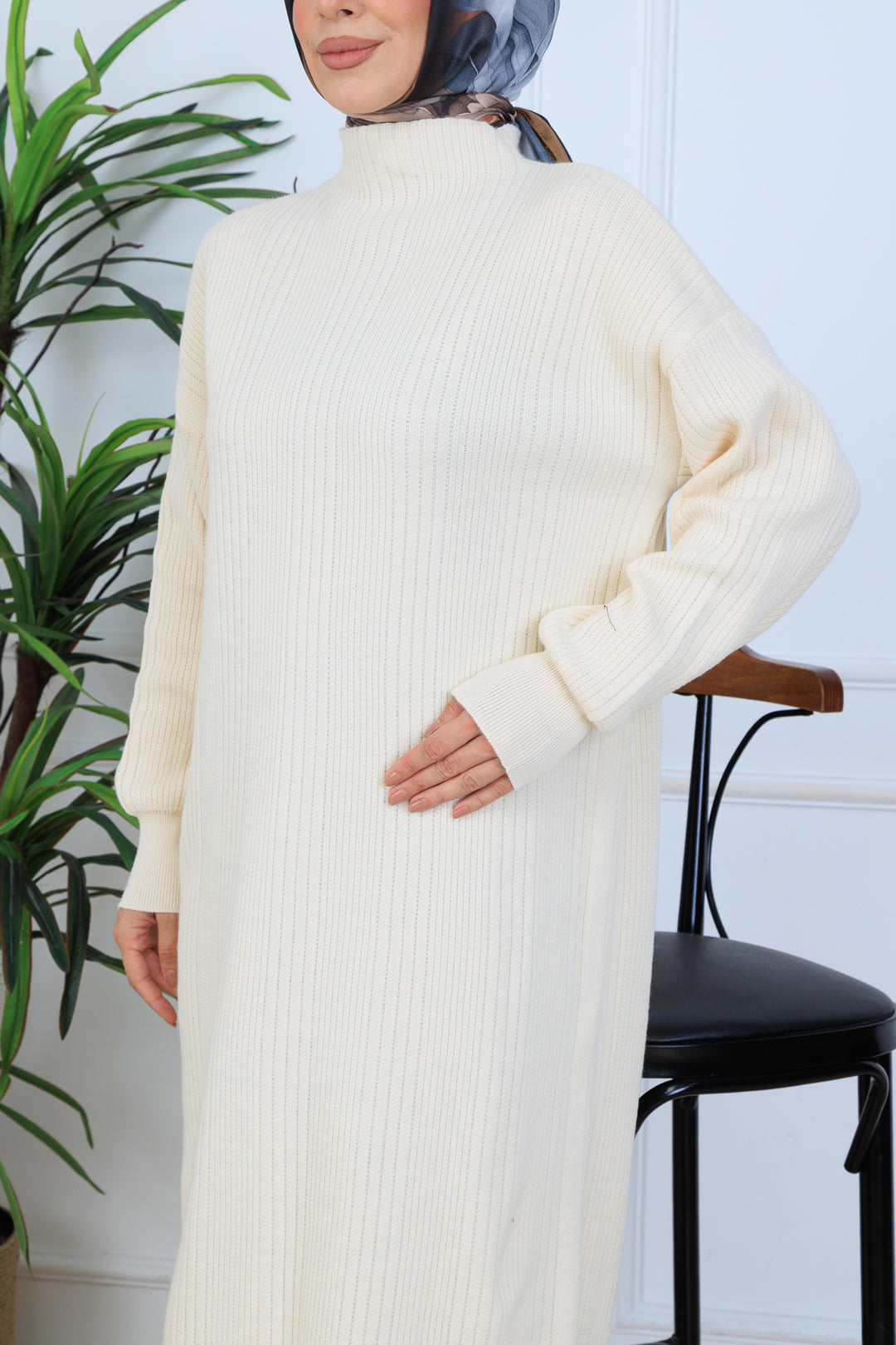 BNG Women Ribbed Knit Dress N7080 Stone Color - San Antonio Abad