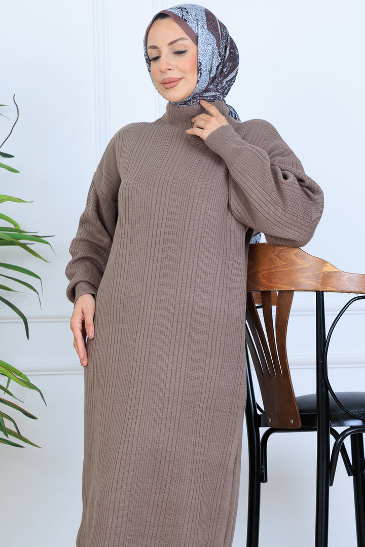 BNG Women Ribbed Knit Dress N7080 Mink - York