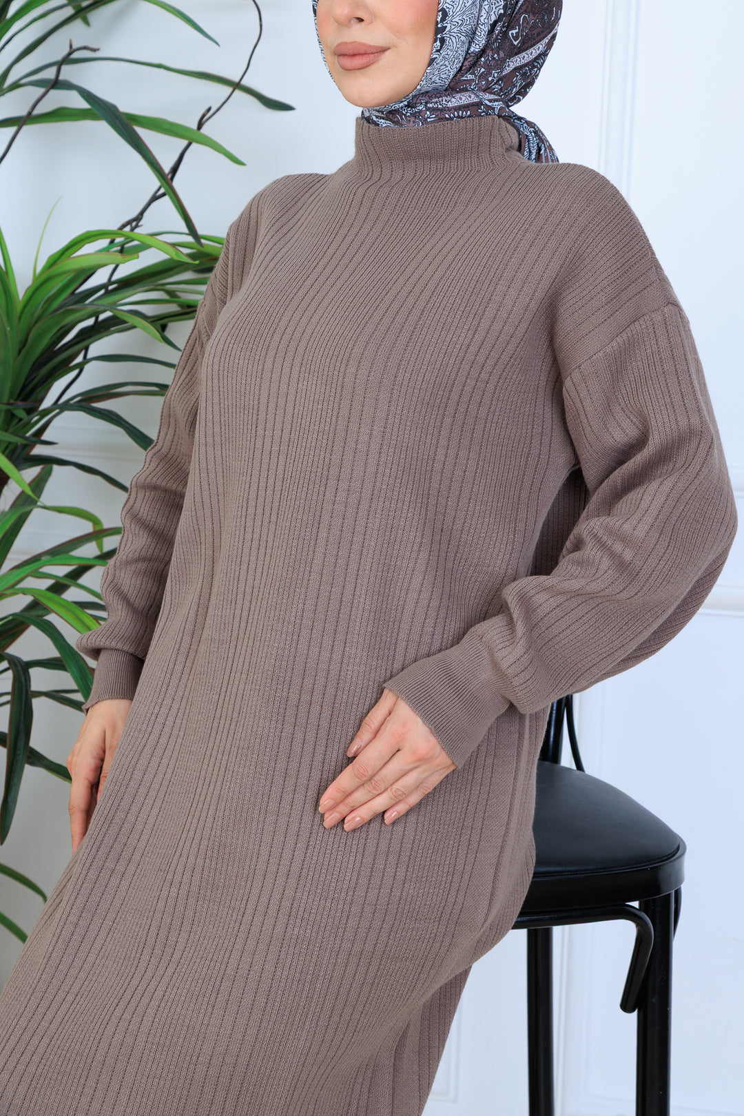 BNG Women Ribbed Knit Dress N7080 Mink - York