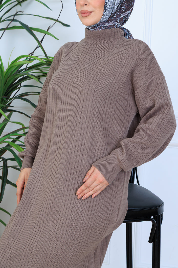 BNG Women Ribbed Knit Dress N7080 Mink - York