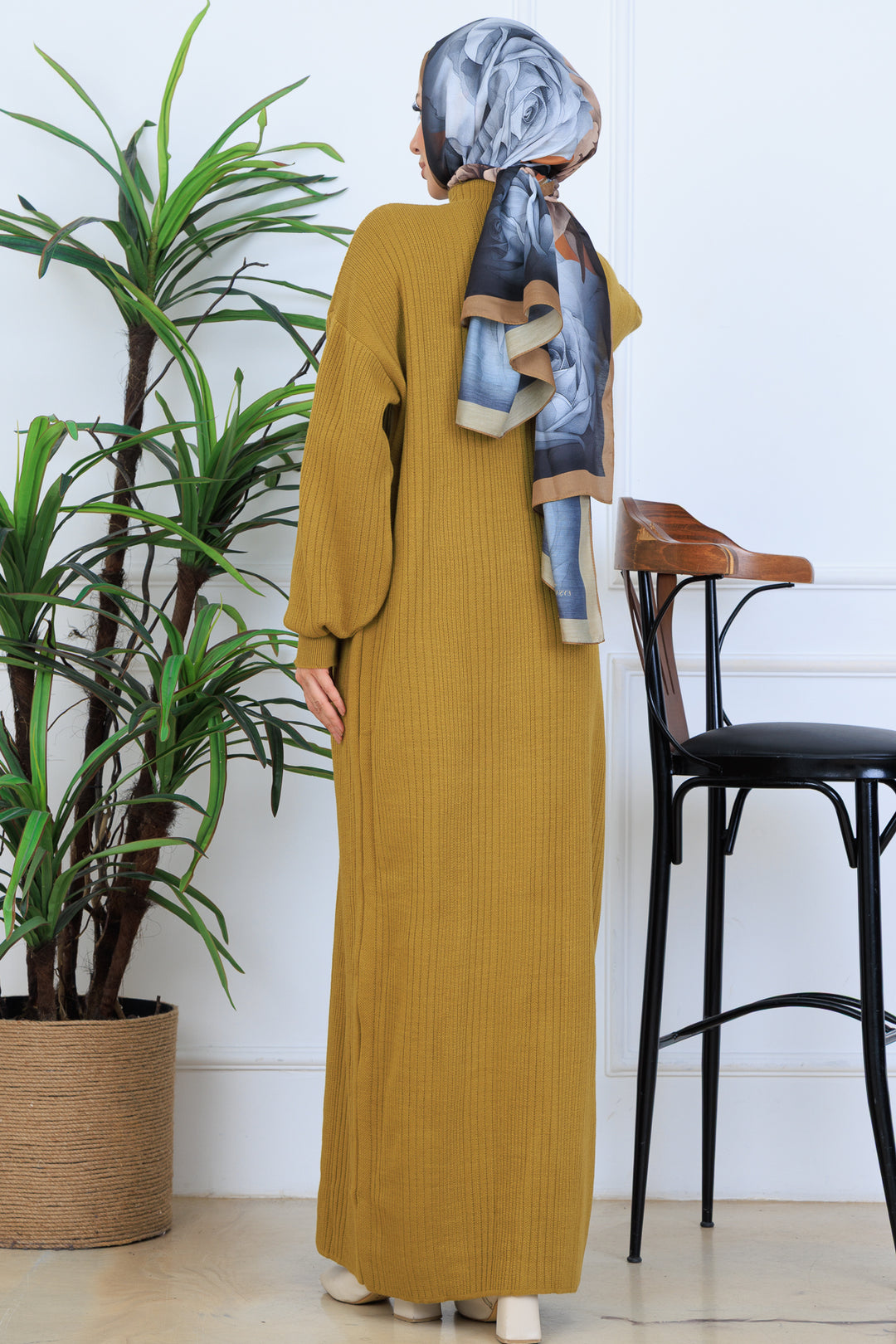 BNG Women Ribbed Knit Dress N7080 Olive Green - San Jacinto