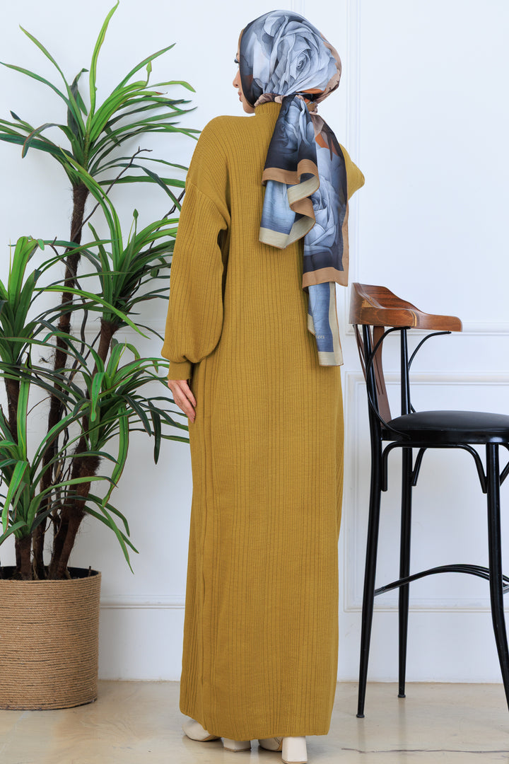 BNG Women Ribbed Knit Dress N7080 Olive Green - San Jacinto