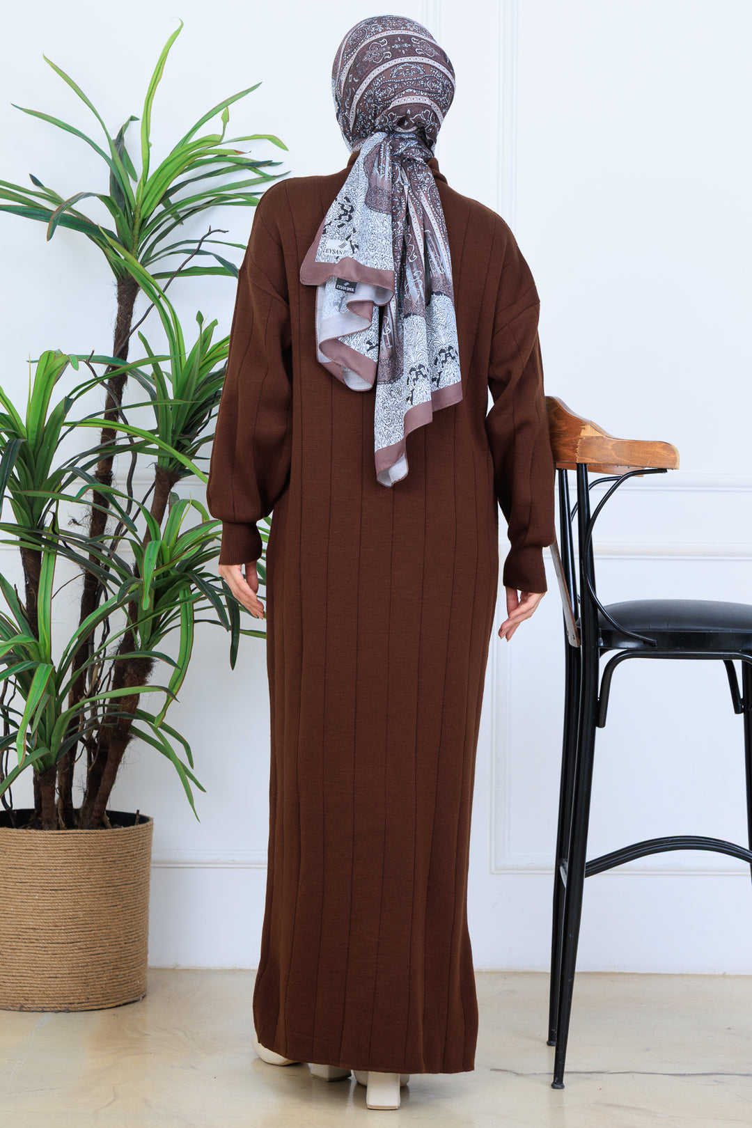 BNG Women Ribbed Knit Dress N7085 Brown - Paramount