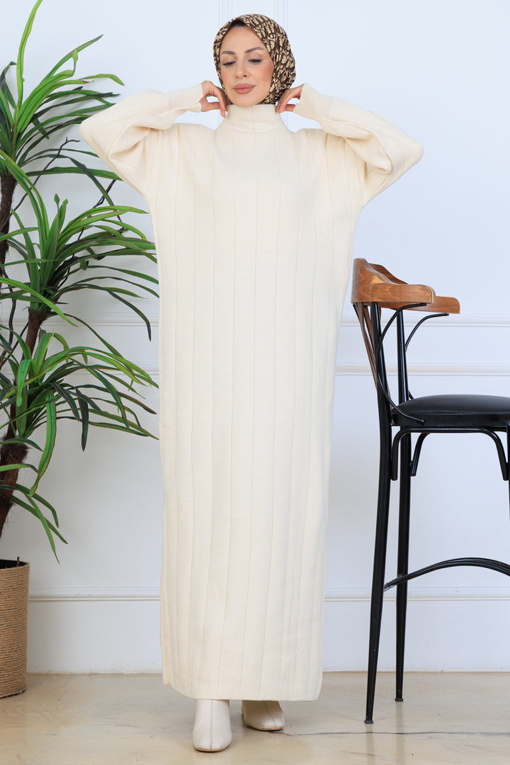 BNG Women Ribbed Knit Dress N7085 Stone Color - Draper