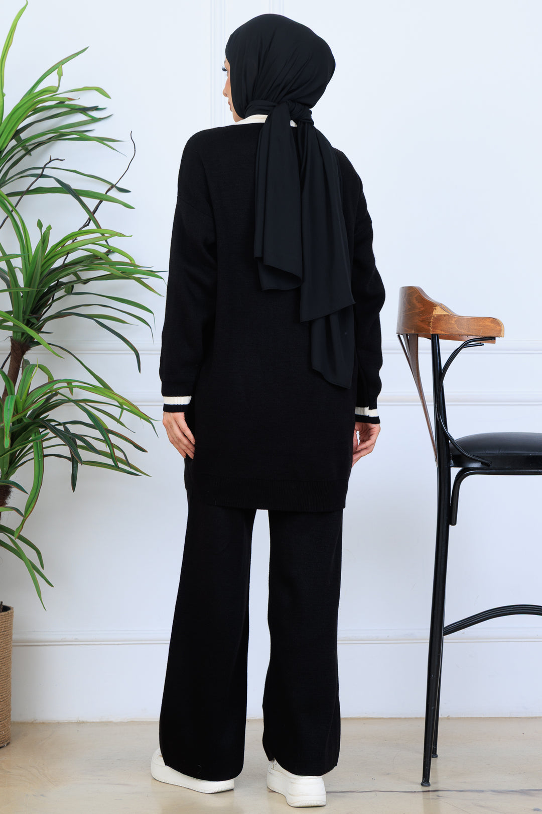 BNG Women Pocket Sweater Set N7068 Black - Caguas