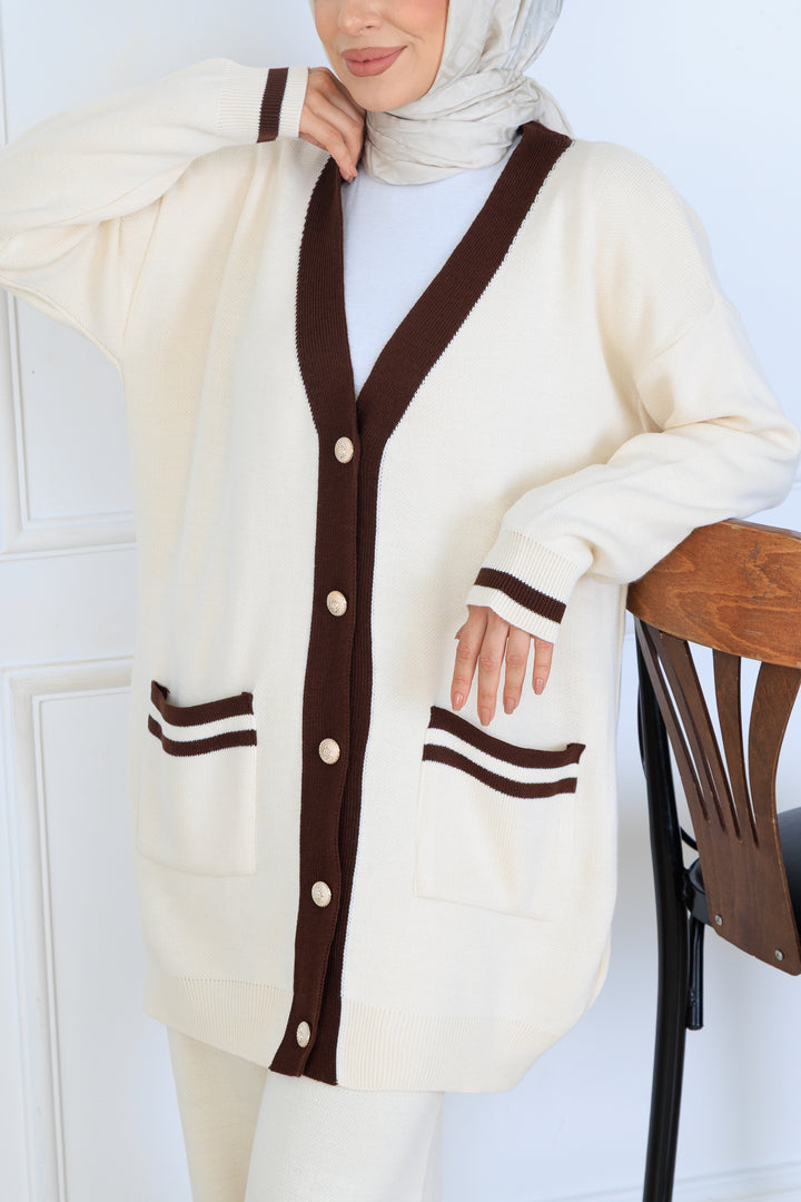 BNG Women Pocket Sweater Set N7068 Stone Color - Vólos