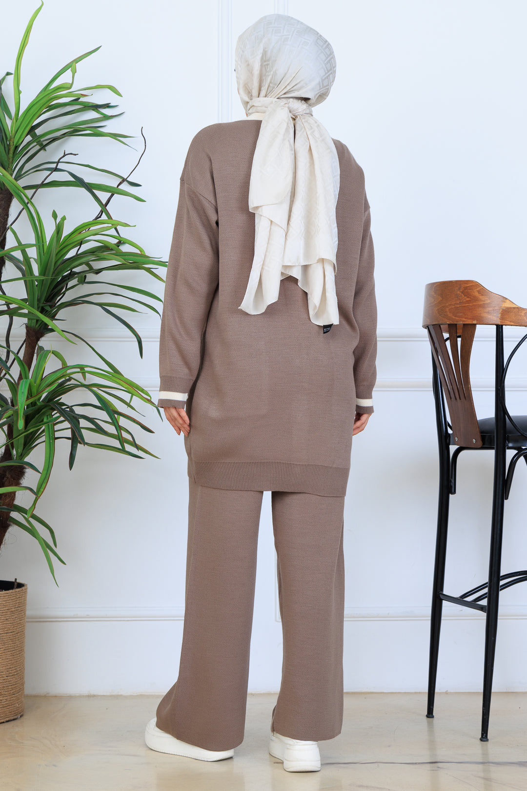 BNG Women Pocket Sweater Set N7068 Mink - Oyster Bay