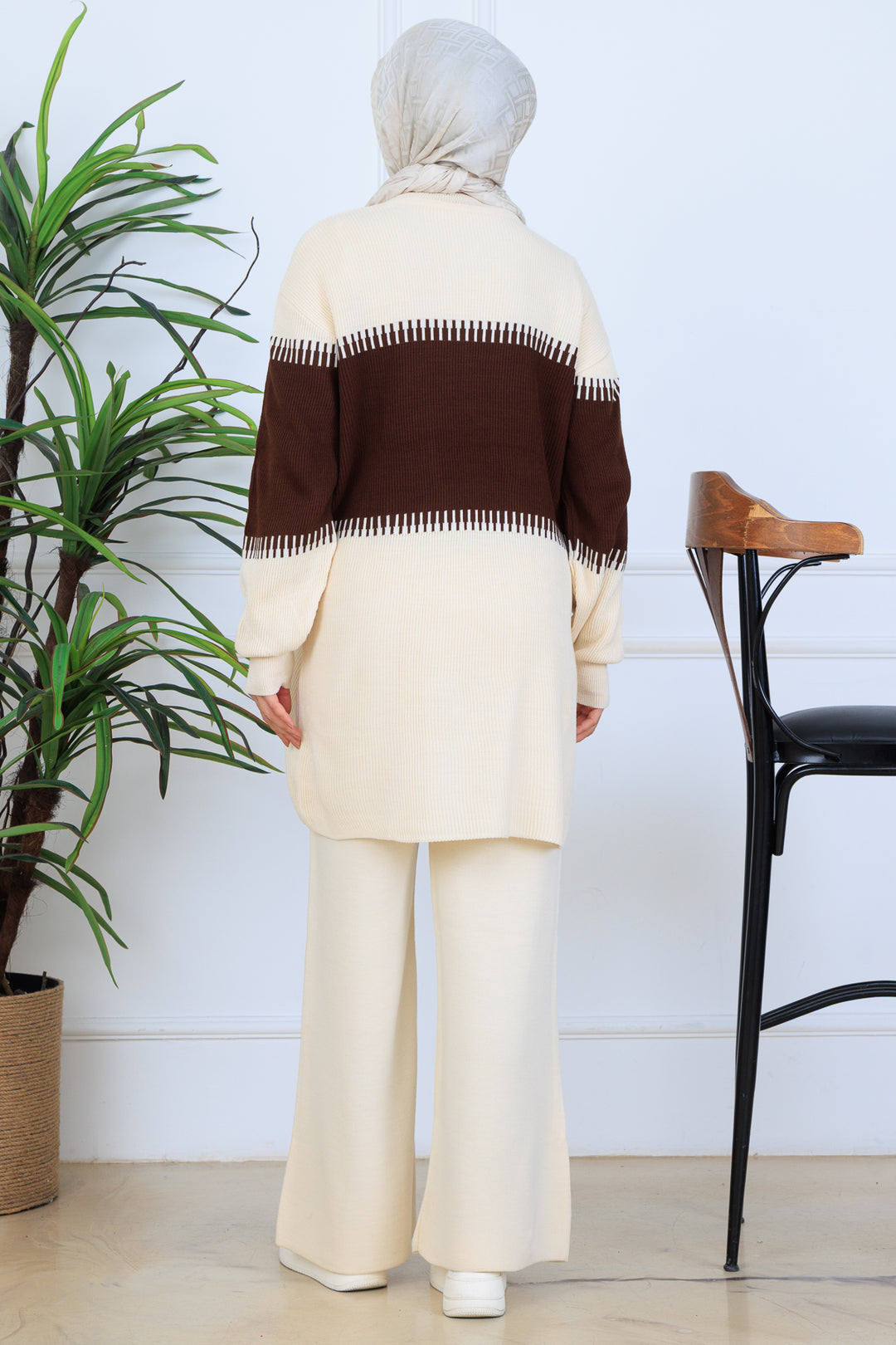 BNG Women Knit Set N7060 Brown - Latina