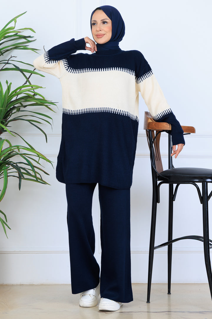 BNG Women Knit Set N7060 Navy - Buena Park