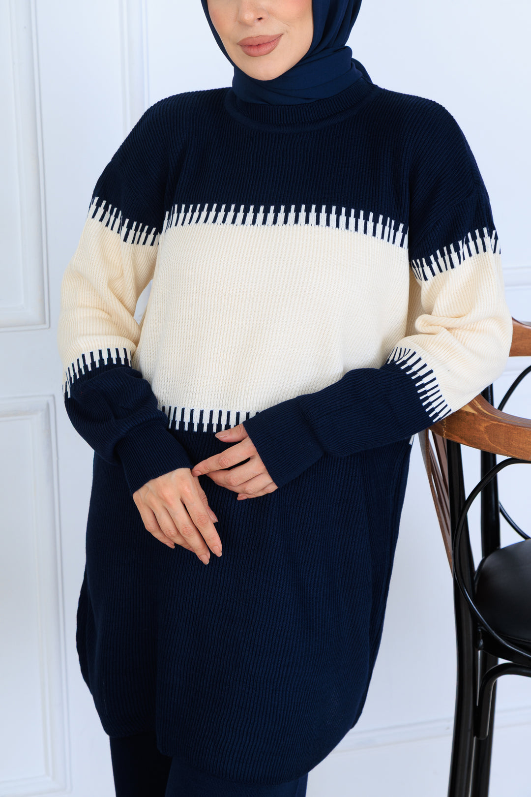 BNG Women Knit Set N7060 Navy - Buena Park