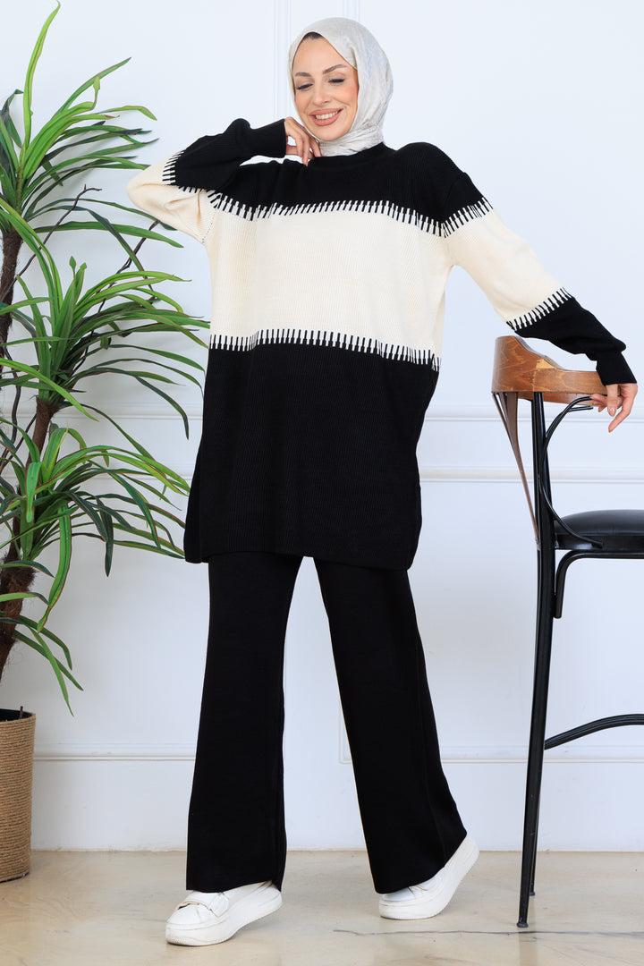 BNG Women Knit Set N7060 Black - Hialeah